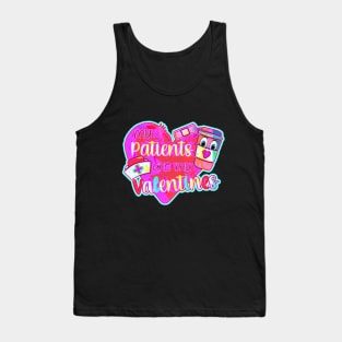 My Patients are my Valentines - POP ART HEART Tank Top